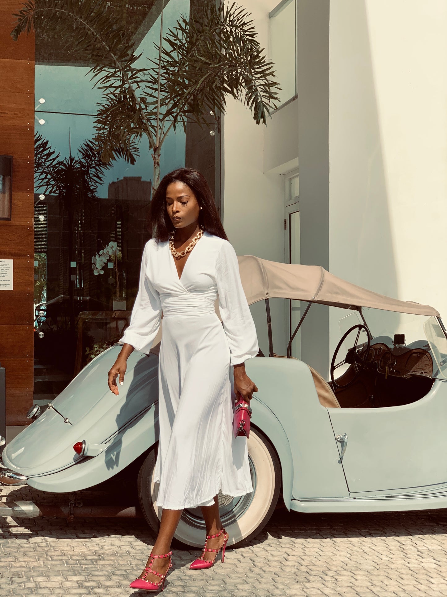Off White Midi Set