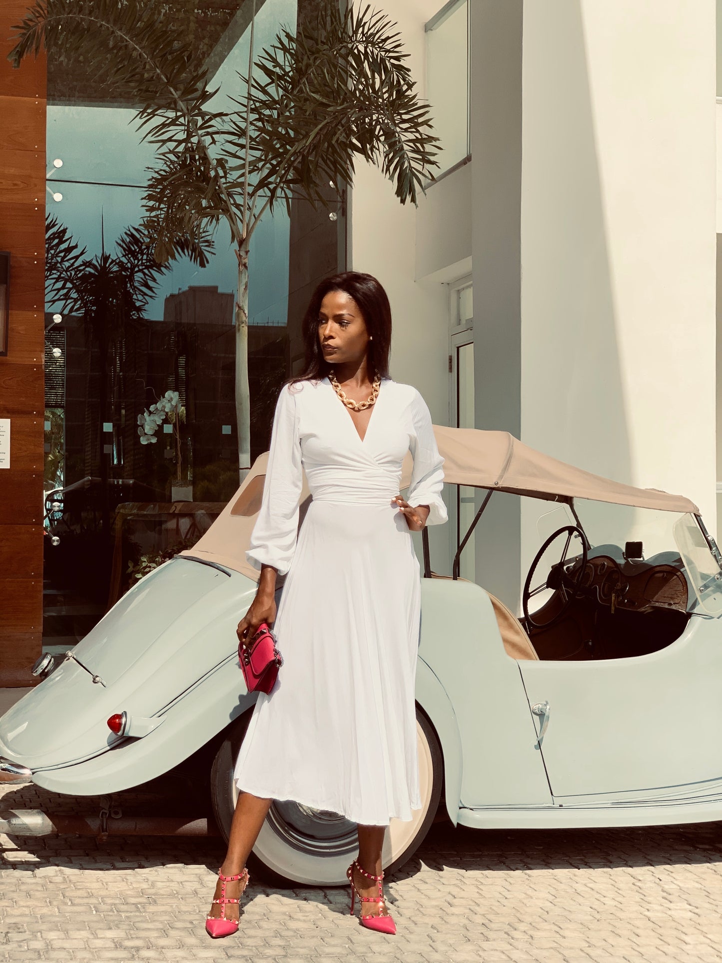 Off White Midi Set