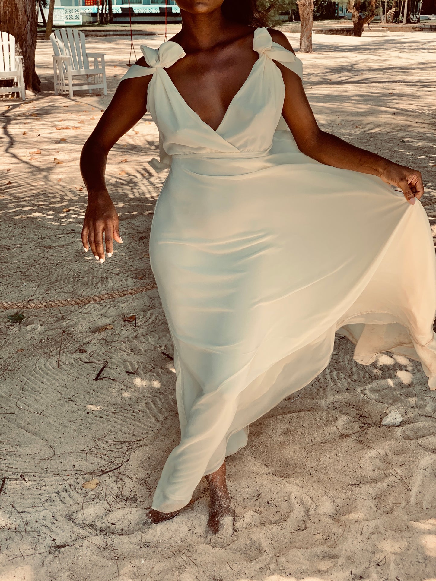 Romance Dress Off White