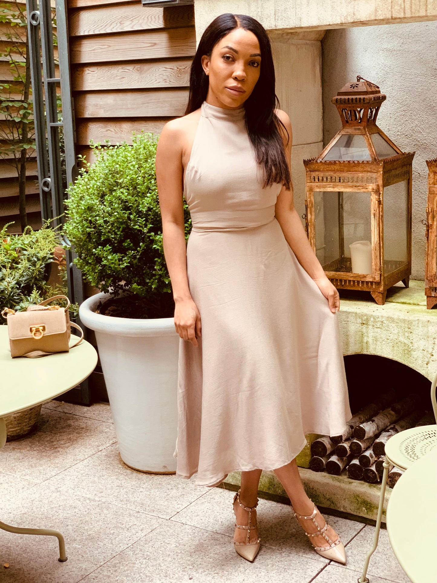 Beige Babe Midi Set