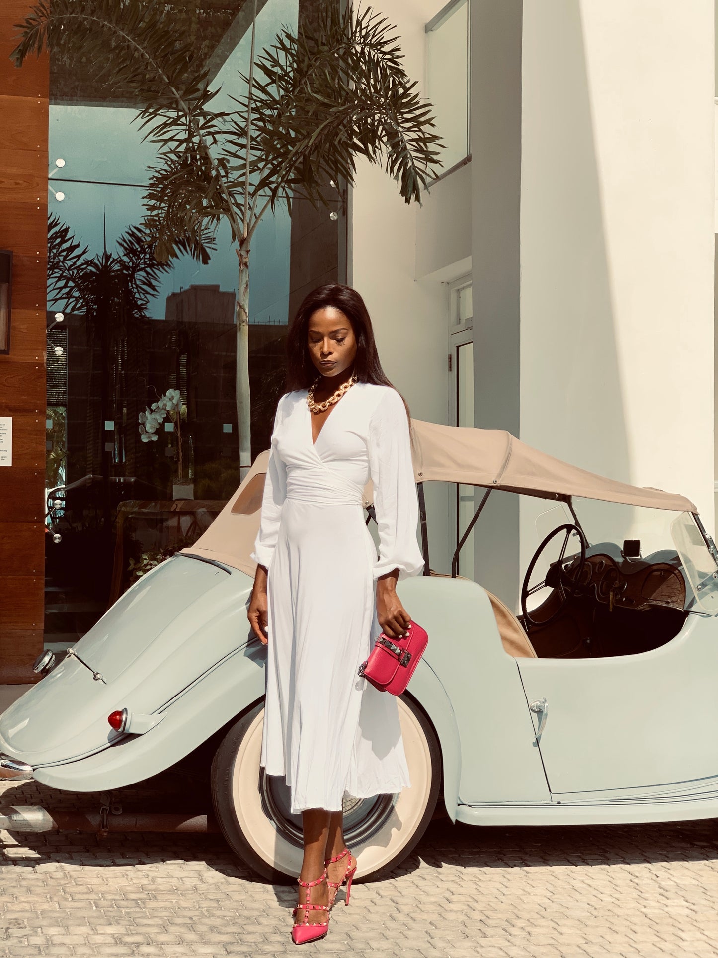 Off White Midi Set