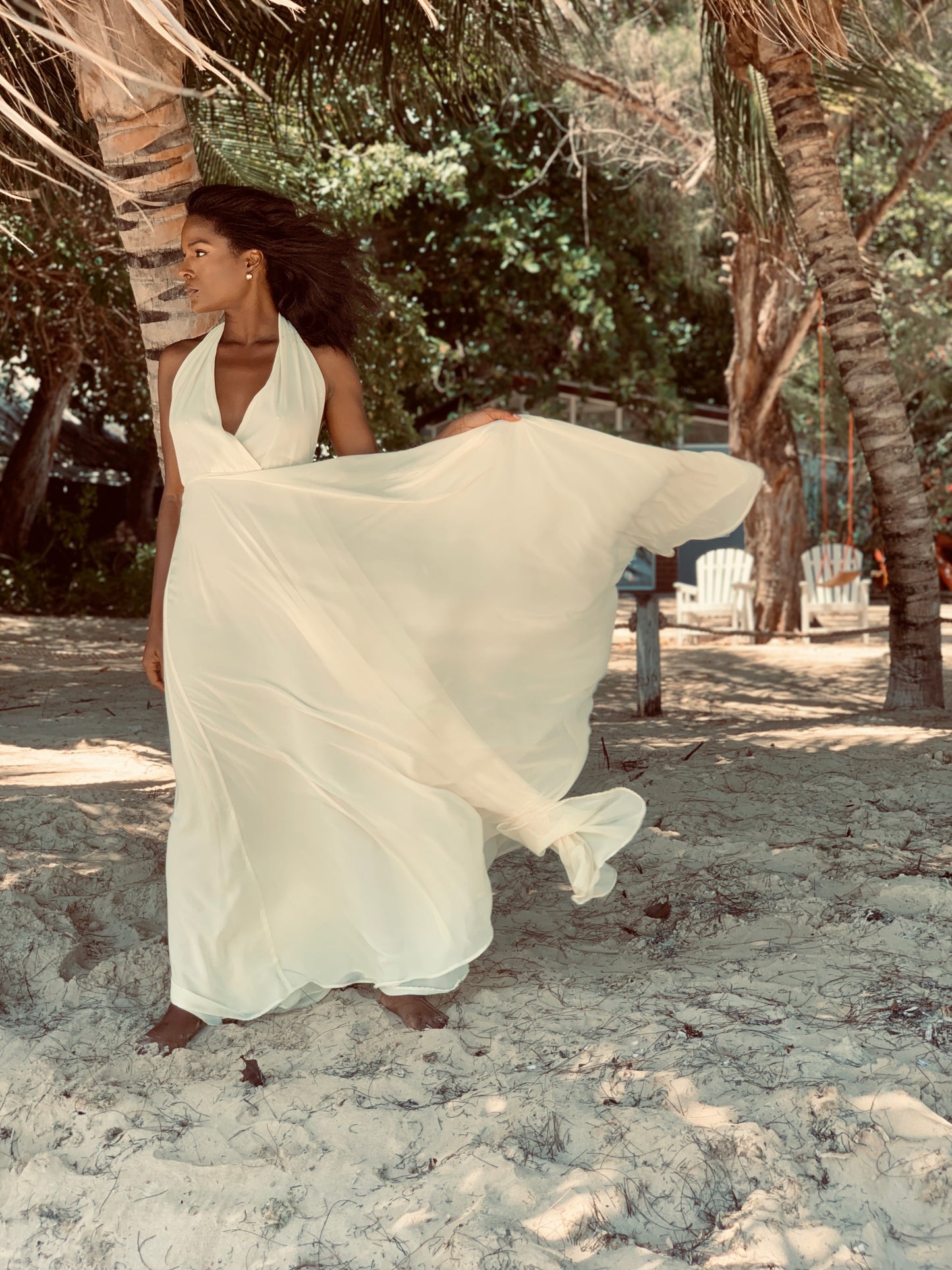 Romance Dress Off White