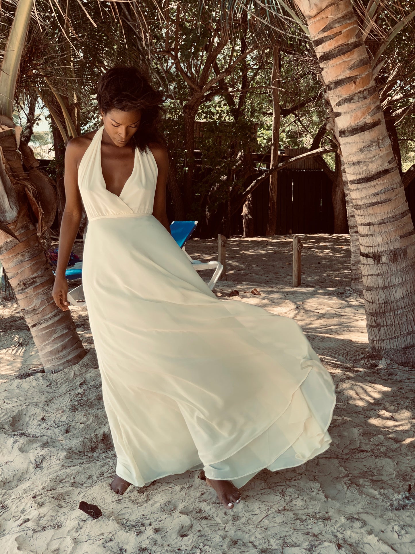Romance Dress Off White