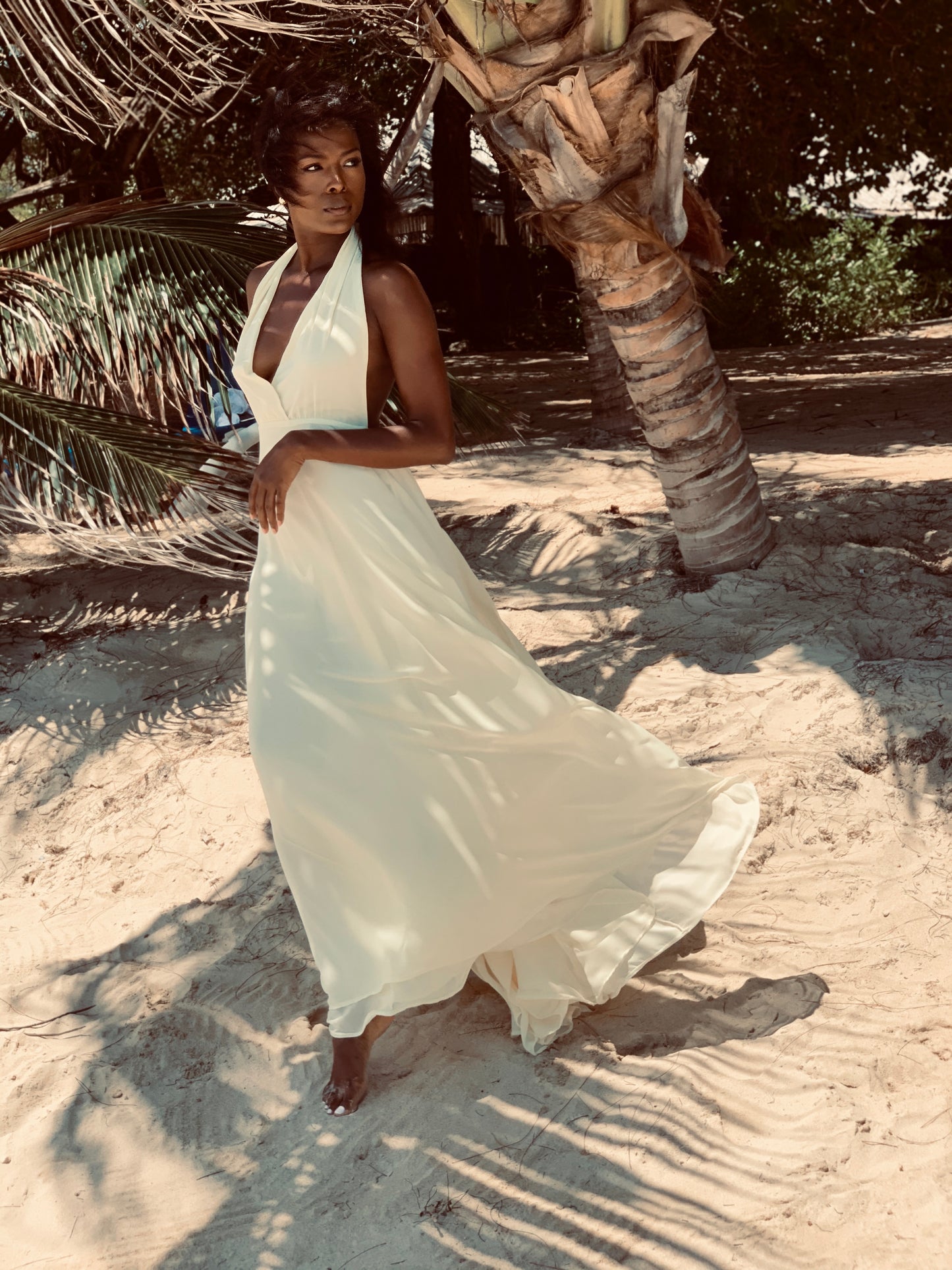 Romance Dress Off White