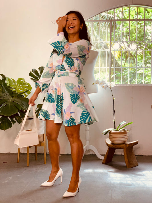 Teal Leaves Mini Set