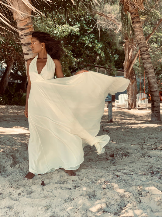 Romance Dress Off White